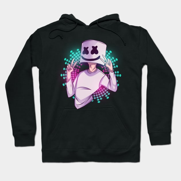 Marshmello Night Version / Visual Music Hoodie by DenielHast